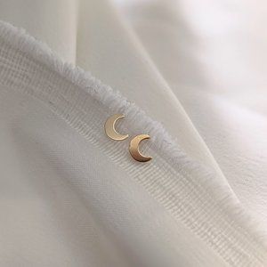 Crescent Stud Earrings